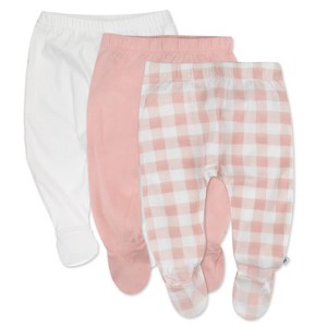 Honest Baby 3-Pack Organic Cotton Footed Pants - 1 of 3