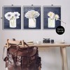 Stupell Industries Navy Blue Flower Bouquets 3pc Framed Giclee Art Set - 3 of 4