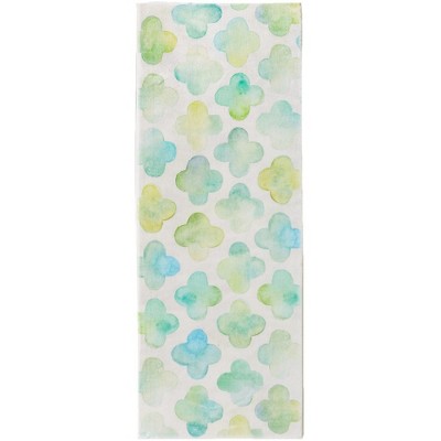 Cozy Living Clover Runner Rug – Lucky Clover Hallway & Entryway Rug for a Fresh, Whimsical Home Accent, 21"X54"