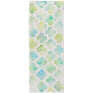 Cozy Living Clover Runner Rug – Lucky Clover Hallway & Entryway Rug for a Fresh, Whimsical Home Accent, 21"X54" - 1 of 3