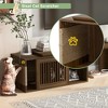 78" Mid-Century Modern Pet-Friendly TV Stand for Cats, Entertainment Unit with Extendable Top, Sliding Shutter Door, Scratch Pad & Free Cushion - 4 of 4