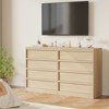 Garvee 4 Drawer Dresser for Bedroom, Natural Nightstand 4 Chest of Drawers with Large Storage, Small Bedside Table for Living Room, Nursery, Entryway - 3 of 4