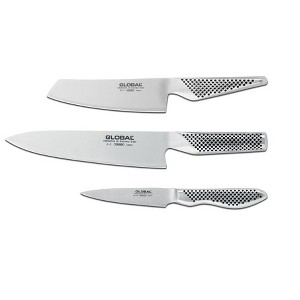 Global G-2538 3 Piece Knife Set with Chef's, Vegetable and Paring Knife - 1 of 1