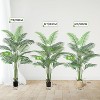 Garvee 6/7ft Artificial Palm Tree - Fake Palm Tree Fake Tropical Paradise Palm Tree in Pot with Real Bark Design and Adjustable Branches - 4 of 4