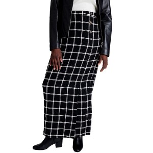 Jessica London Side-Button Wool Skirt - 1 of 4