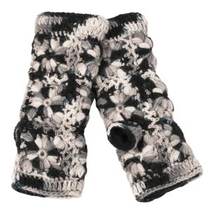 Multi Color Flower Crochet Handwarmers_Nirvanna Designs - 1 of 4