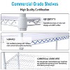 NicBex 82/84"H 6 Tier Wire Shelving Unit,6000LBS Height Adjustable Garage Storage Shelves,Heavy Duty Storage Rack with Wheels & Shelf Linerss - 3 of 4