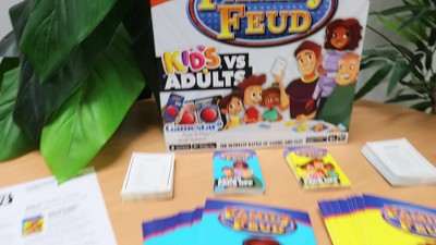  Imagination Gaming Family FEUD Kids VS Adults Edition Card Game,  Get Ready for a Family Showdown, 150 Question Cards, 50 Fast Money Cards,  Complementary App with Sound Effects from The Show 