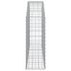 vidaXL Arched Gabion Basket - Decorative and Practical Outdoor Addition, Durable Galvanized Iron, Easy Assembly, 59.1"x11.8"x31.5"/39.4" Dimensions - 4 of 4