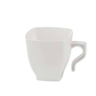 2 oz. Clear Square Disposable Plastic Mini Coffee Tea Cups