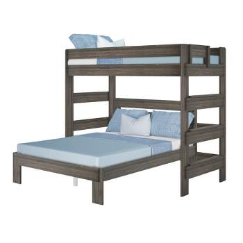 Max & Lily Farmhouse Twin over Queen L-Shaped Bunk Bed
