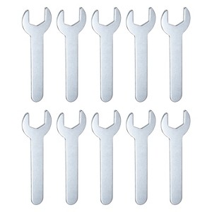 Unique Bargains Galvanized Iron Automotive Repair Furniture Assembly Metric Small Open-End Wrenches 10 Pcs - 1 of 4