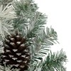 Northlight 24" Unlit Teal/Silver Ornaments Artificial Flocked Pine Christmas Wreath - image 2 of 3