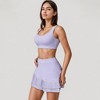 Anna-Kaci Women's Scoop Neck Crop Top with Wide Shoulder Straps and Soft Stretch Fabric for Low to Medium Impact - 3 of 4