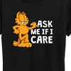 Women's - Garfield - Ask Me If I Care Short Sleeve Graphic T-Shirt - 2 of 4