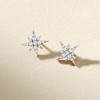Pure Collection by Ross-Simons 0.15 ct. t.w. Diamond Star Earrings in Sterling Silver - 3 of 4