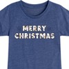 Girls' - Winnie the Pooh - Merry Christmas Fitted Short Sleeve Graphic T-Shirt - 2 of 4