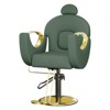 360°Swivel Barber Chair Salon Chair, Height Adjustable Reclining Barber Chair, Spa Beauty Equipment, Heavy Duty Swivel Styling Chair - 2 of 4