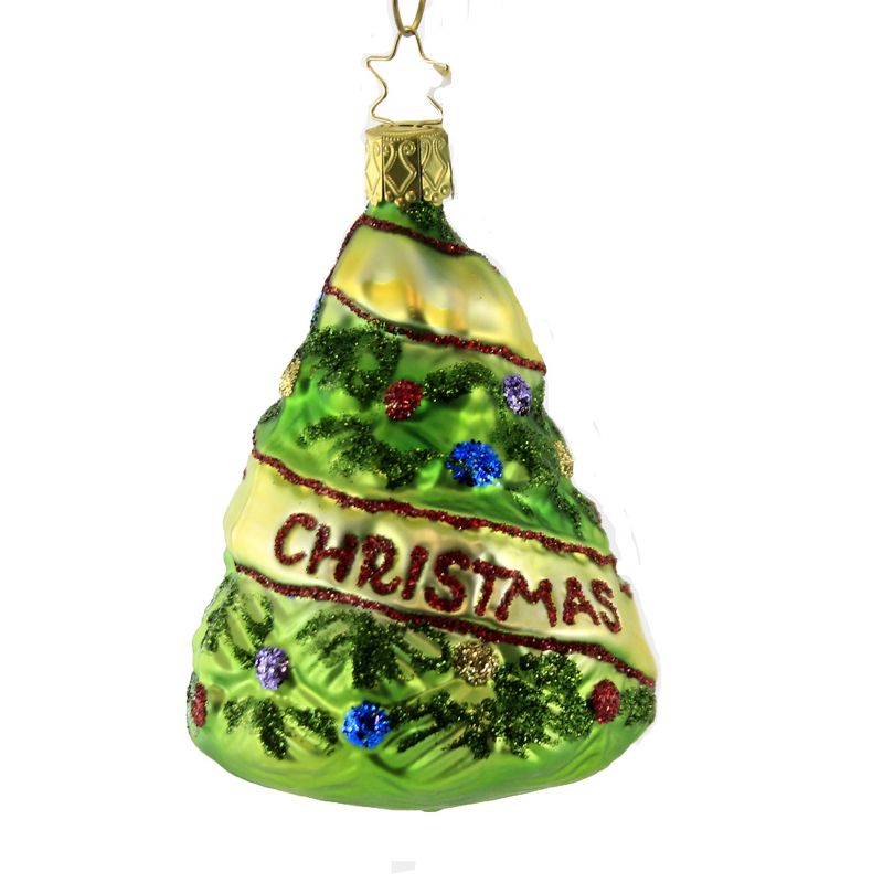 Inge Glas 3.5 Inch Newlyweds Tree First Christmas Ornament Tree Ornaments, 3 of 5