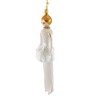 Italian Ornaments 7.0 Inch Shea Shimmers In White Glitter Ornament Italian Diva Couture Tree Ornaments - 3 of 3