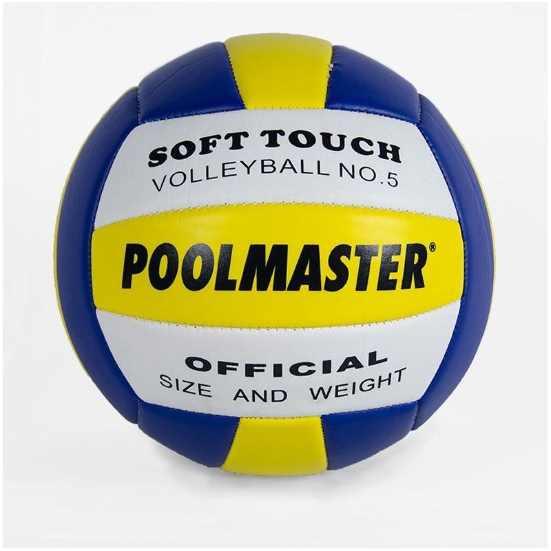 Swim Central 8" Sports Ball Soft Touch Volleyball Swimming Pool Accessory - Blue/Yellow, 1 of 2