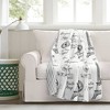 50"x60" Paris Bonjour Reversible Cotton Throw Blanket White - Lush Décor - 2 of 4