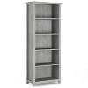 TOAOTBNBO 5-Tier Tall Bookcase Storage Organizer, Narrow Bookshelves with Tapered Legs, Book Shelf with Adjustable Shelves for Home Office - 2 of 4