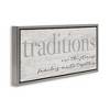 Stupell Industries Family Traditions Heartfelt Phrase, 31" x 14" - 3 of 4
