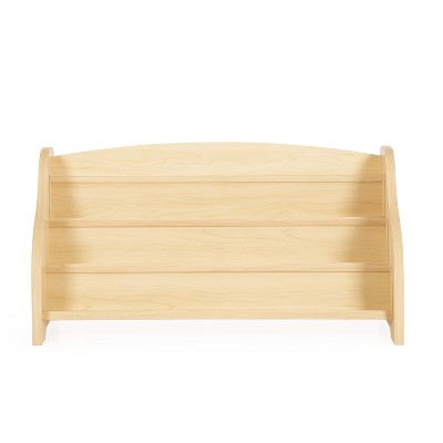 Natural Maple Tabletop Book Display with Acrylic Dividers