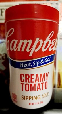 Campbell's Soup on the Go Creamy Tomato Soup - 10.75 oz canister