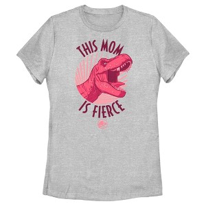 Women's Jurassic World T. Rex This Mom is Fierce T-Shirt - 1 of 4
