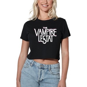 Women's The Vampire Lestat Logo Dark Crop Top : Target