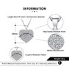 Frenchie Mom French Bulldog Heart Necklace Cubic Zirconia Women Ginger Lyne Collection - 3 of 4