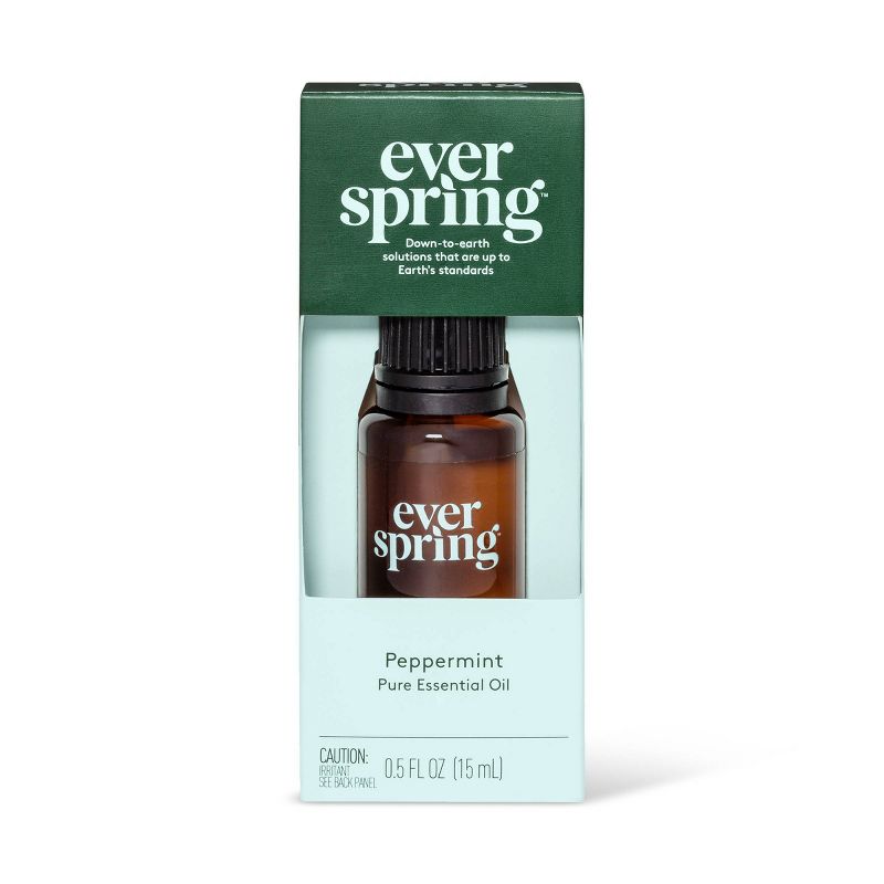 Peppermint Pure Essential Oil - 0.5 fl oz - Everspring&#8482;, 1 of 5