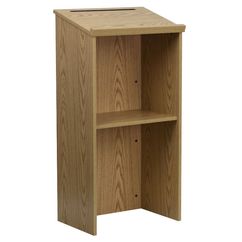 Flash Furniture Stand-Up Wood Lectern, 3 of 6