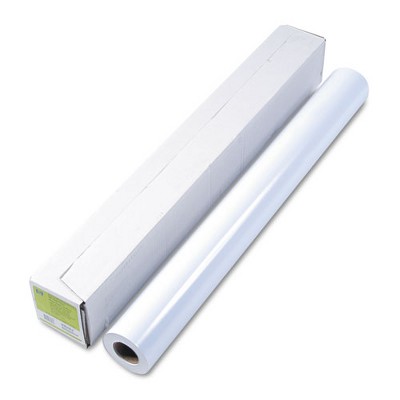HP DesignJet Large Format Paper for Inkjet Prints, 7 mil, 36" x 100 ft, Satin White
