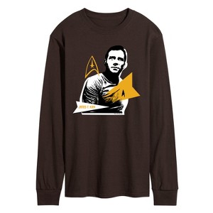 Men's - Star Trek - Retro Kirk Long Sleeve Graphic T-Shirt - 1 of 3