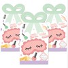 Big Dot of Happiness Pajama Slumber Party - Square Favor Gift Boxes - Girls Sleepover Birthday Party Bow Boxes - Set of 12 - 2 of 4