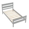 CAVINAS Twin Size Bed Modern Wooden Bed Frame with Nightstand, Headboard and Footboard for Bedroom - 4 of 4