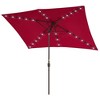 Sonkuki 10x6.5 ft LED Rectangular Patio Market Umbrella 3-Year-Non-Fading - 2 of 4