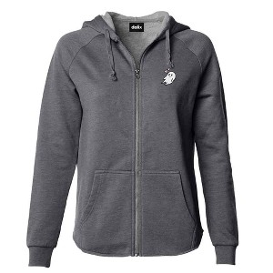 Dalix Heartly Ghost Embroidered Fleece Zip Hoodie Cold Fall Winter Women - 1 of 4