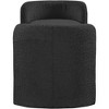 Meridian Furniture,Peyton Black Boucle Fabric Bench - 3 of 4