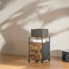Filing Cabinet with Wheels, File Cabinet, 2 Drawers - 2 of 4