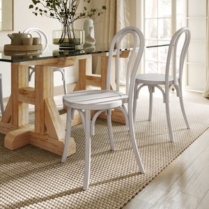 Flash Furniture Betsy Commercial Grade Thonet Style Solid Wood Stackable Dining Chair - 1 of 4