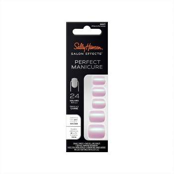 Sally Hansen Salon Effects Perfect Manicure Press-On Nails Kit - Square - Affairy To Remember - 24ct
