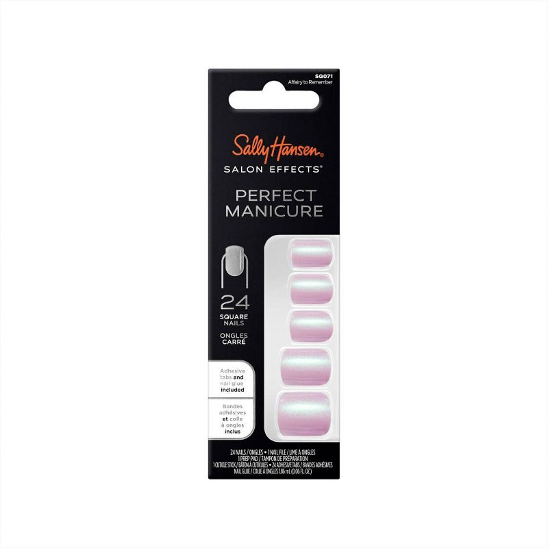 Sally Hansen Salon Effects Perfect Manicure Press-On Nails Kit - Square - Affairy To Remember - 24ct, 1 of 8