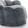 CAVINAS Lotus Shaped Bean Bag Chair with Pull Ring,No Assembly Faux Fur Bean Bag Couch,Gaming Bean Bag Chairs for Adults,Comfy Chair for Living Room - 3 of 4