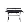 Acme Furniture Hartman Computer Desk Black: Metal Frame, MDF Surface, Hutch Storage, 47" Width - image 2 of 4