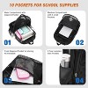 Luupatchy Heavy-Duty Mesh Backpack - Durable, Spacious for School/Beach/Sports, Black - 3 of 4