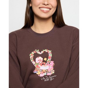 Samii Ryan | Life Is Sweet  Thermal Longsleeve , Brown - 1 of 1
